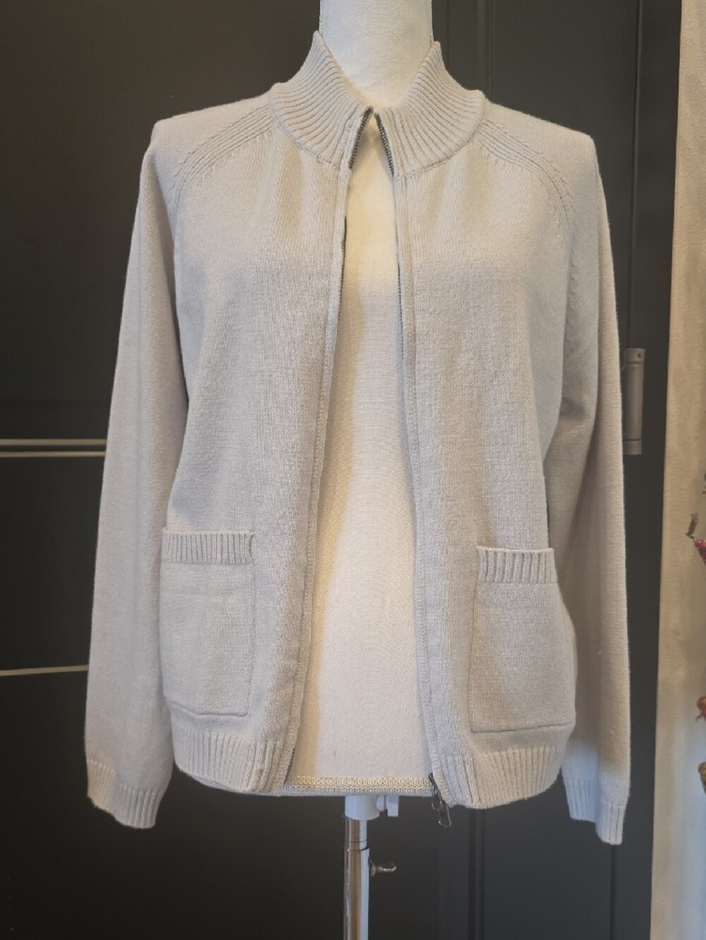 NWT Yanekop Womens Knit Zip-up Sweater Cardigan Sz Small